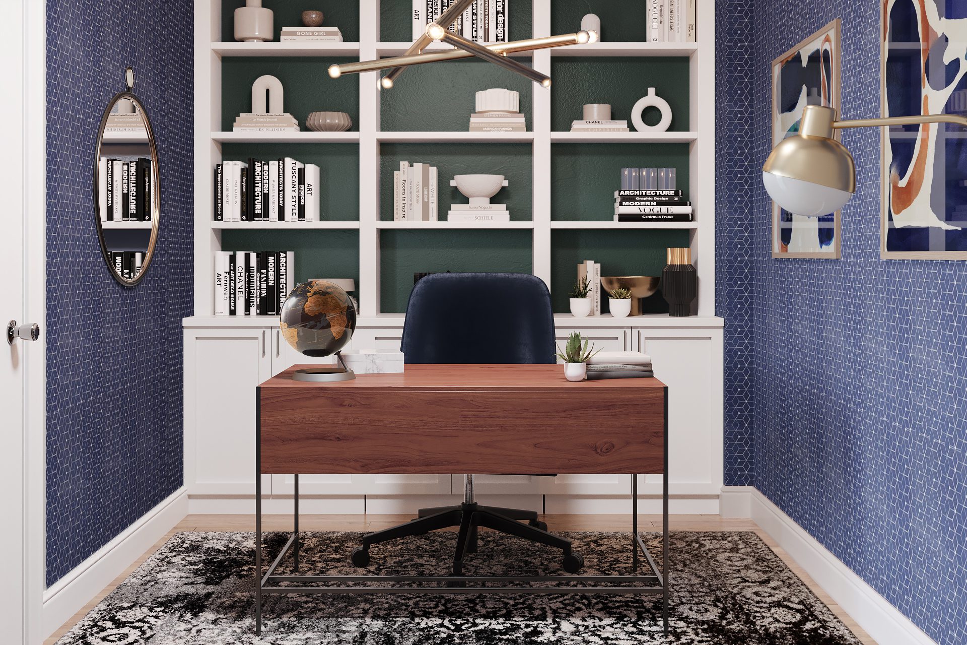 Modern office space by David Alpert, featuring sleek furniture, professional décor, and a clean, organized environment